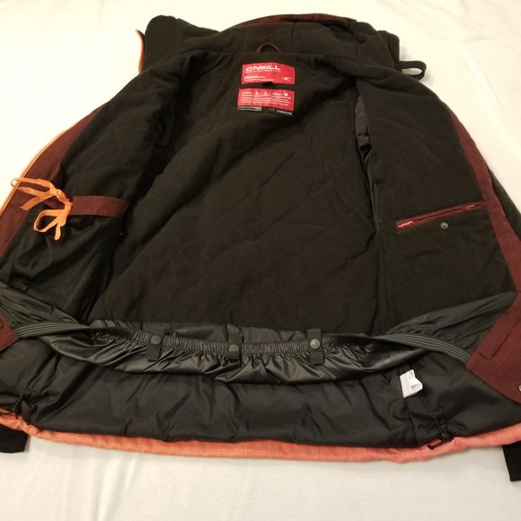 O'Neill Jacket FreedomSeries Snowboarding and Skiing Coat Red Long Waterproof - Picture 8 of 14